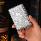 جای سیگار برند دلفین بدنه فلزی طرح تامی سلبی رنگ سیلور