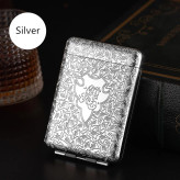 جای سیگار برند دلفین بدنه فلزی طرح تامی سلبی رنگ سیلور