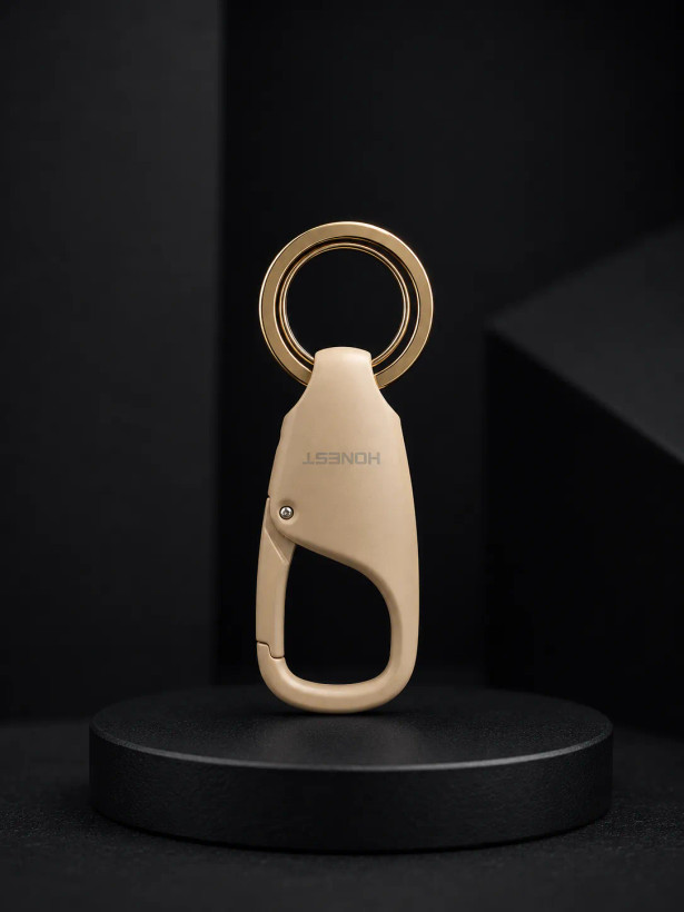 جا کلیدی برند هانست بدنه فلزی طلایی مات