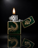 فندک بنزینی zorro بدنه فلز ی طرح dragon سری zk53