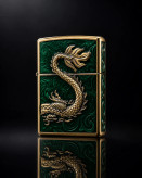 فندک بنزینی zorro بدنه فلز ی طرح dragon سری zk53