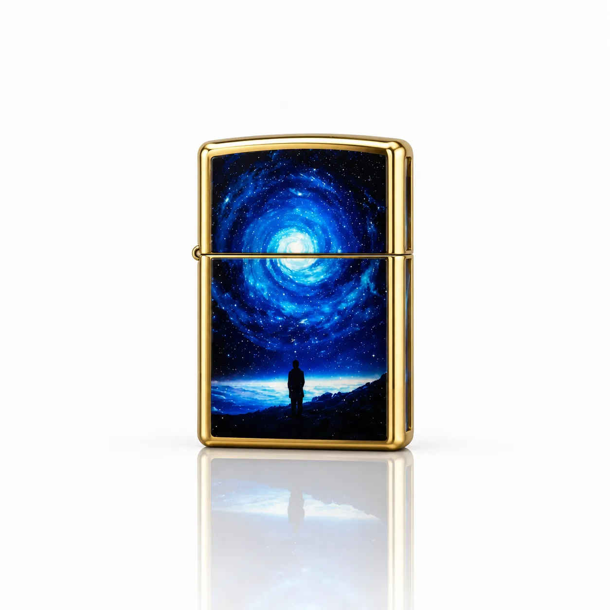 فندک بنزینی zorro بدنه فلزی طرح Galaxy Dream سری zk53