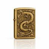 فندک بنزینی برند zorro بدنه فلزی طرح Divine Dragon سری ZK33