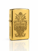فندک بنزینی برند chief بدنه برنجی طرح Marlboro